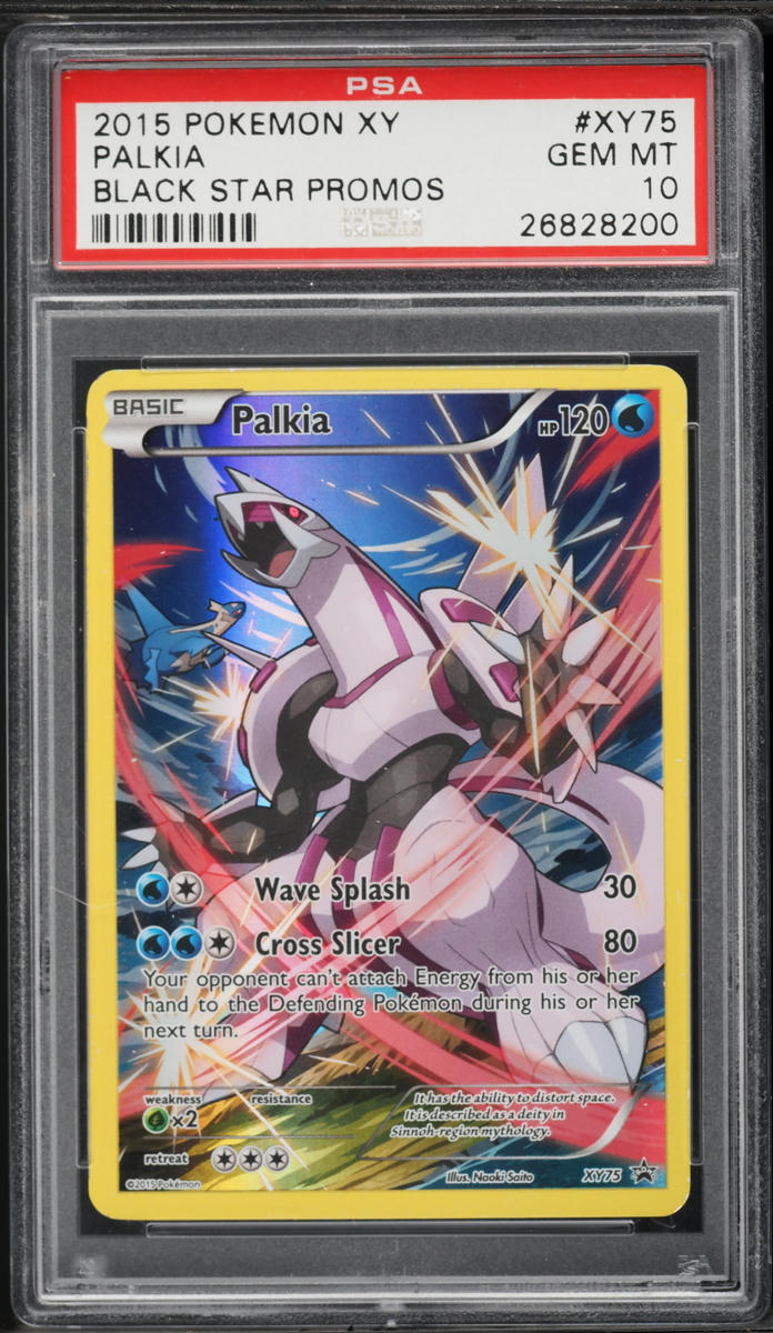 2015 Pokemon XY Black Star Promo Full Art Palkia #XY75 PSA 10 GEM MINT