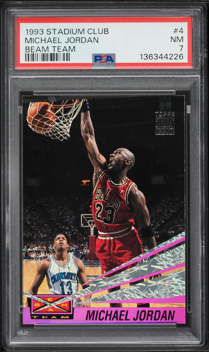 1993 Stadium Club Beam Team Michael Jordan #4 PSA 7 NRMT - Photo 1