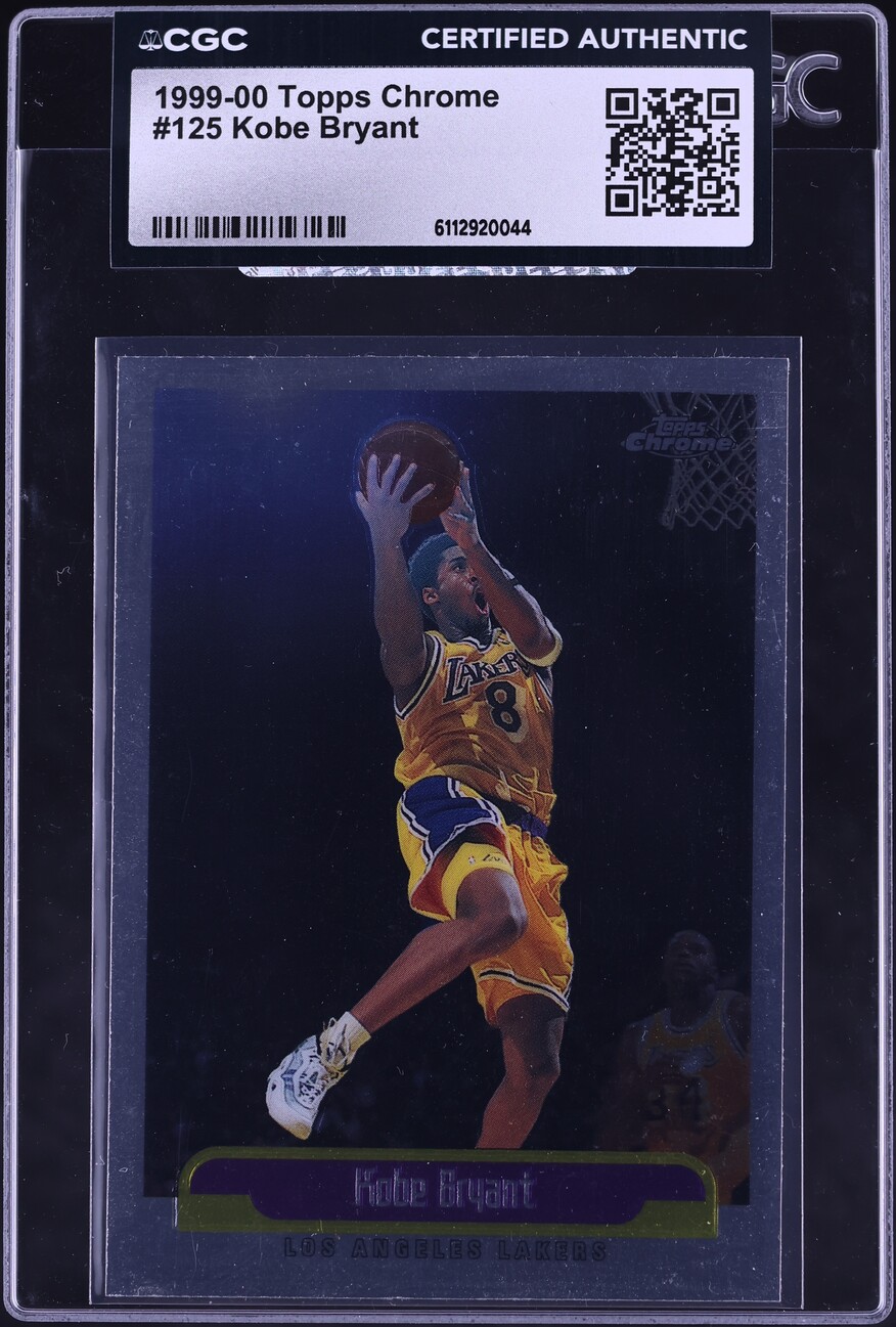 1999 Topps Chrome Kobe Bryant #125 CGC AUTH