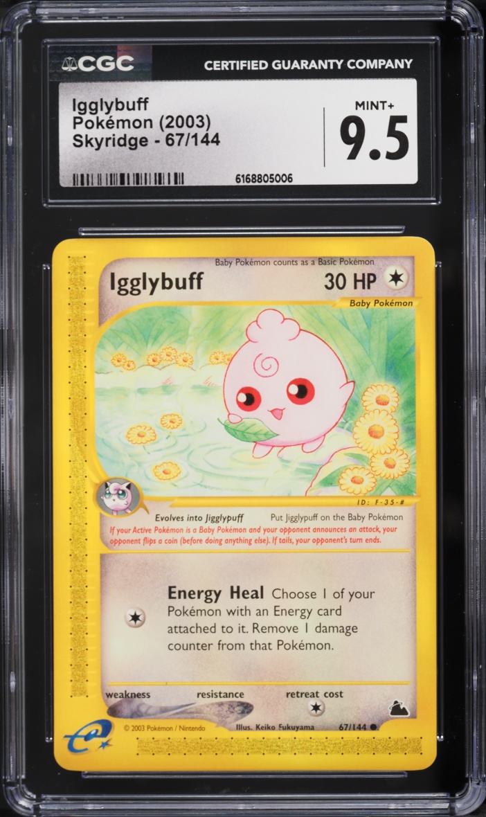 2003 Pokemon Skyridge Igglybuff #67 CGC 9.5 MINT+