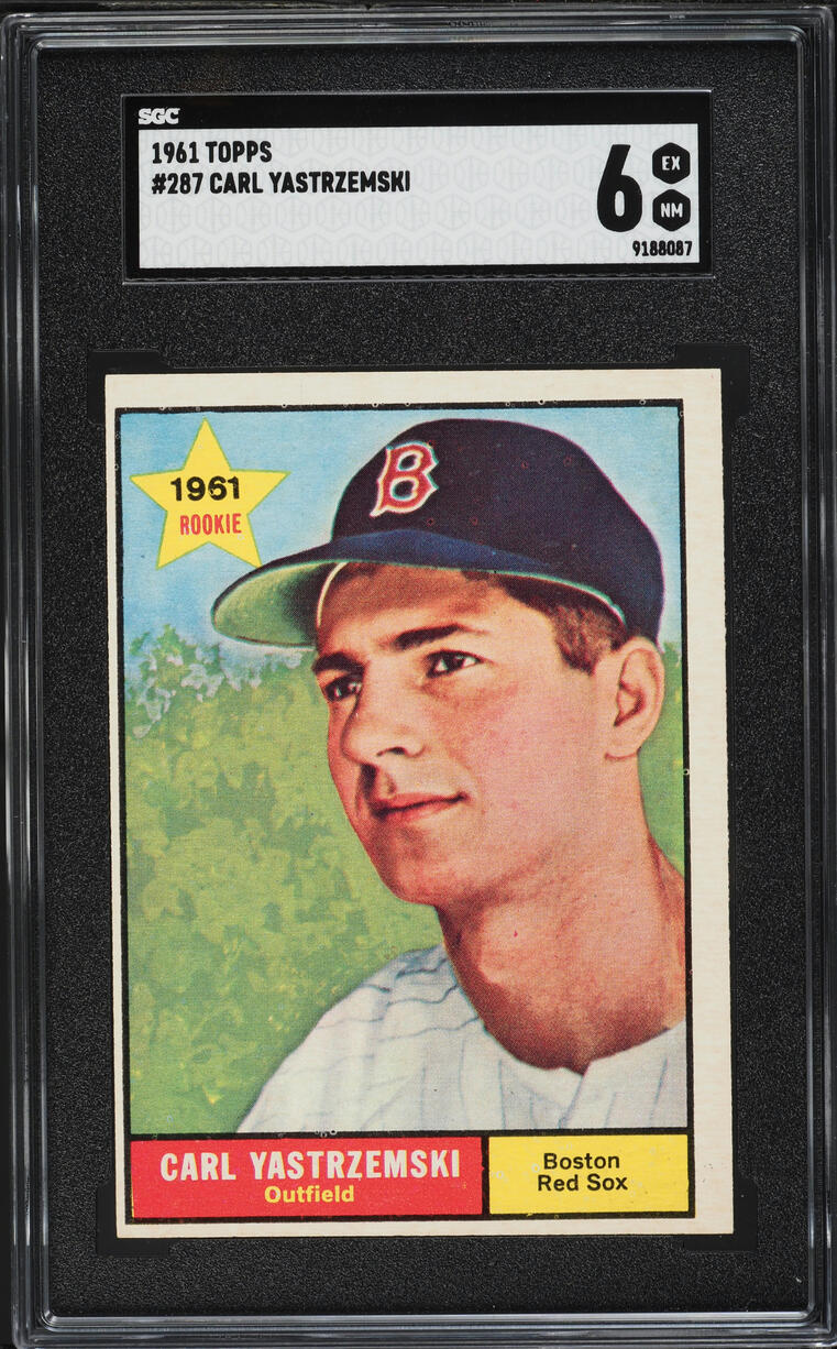 1961 Topps Carl Yastrzemski ROOKIE #287 SGC 6 EXMT