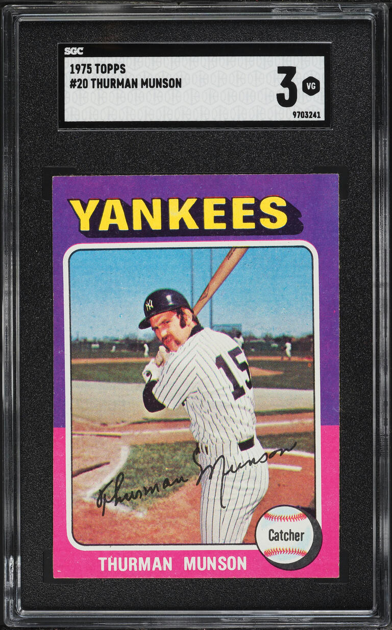 1975 Topps Thurman Munson #20 SGC 3 VG