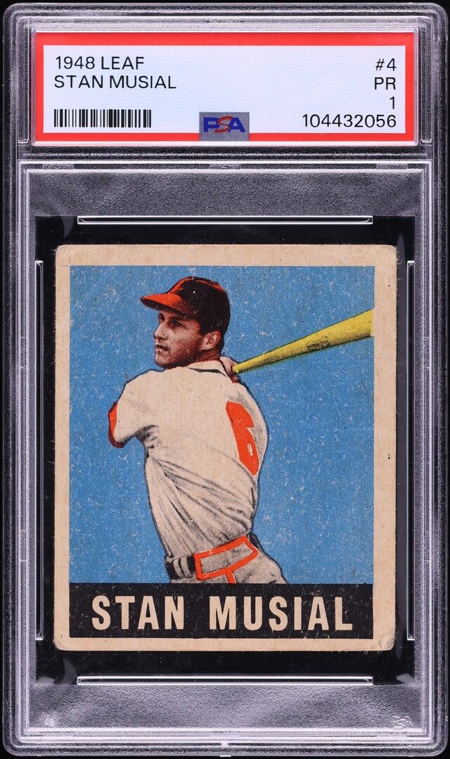 1948 Leaf Stan Musial #4 PSA 1 PR