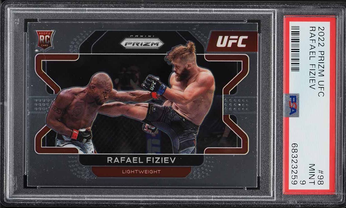 2022 Panini Prizm UFC Rafael Fiziev ROOKIE #98 PSA 9 MINT