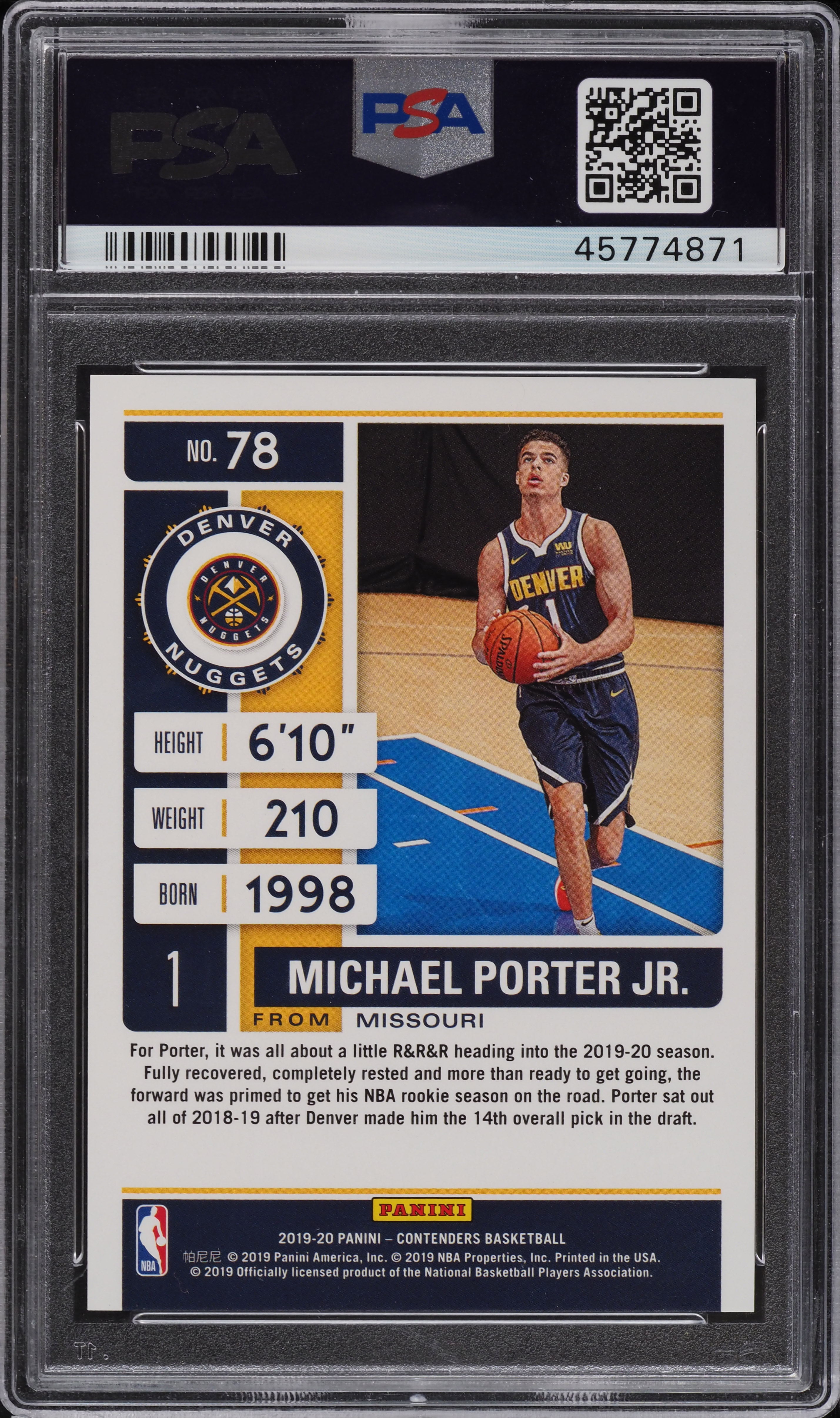 その他 Panini Select Michael Porter Jr /25 RPA 2024-25 Panini Select Blue Michael Porter Jr. #32 on Kronozio