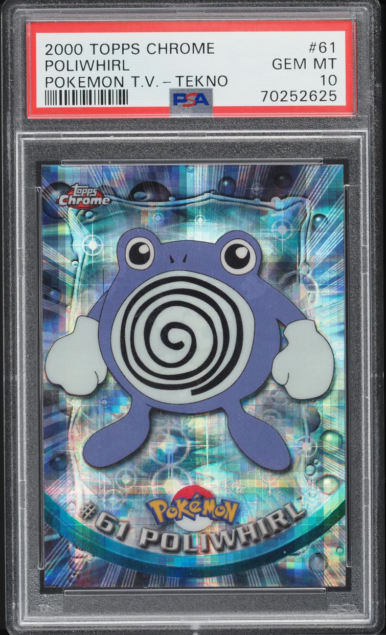 2000 Topps Chrome Pokemon Series 1 Tekno Poliwhirl #61 PSA 10 GEM MINT