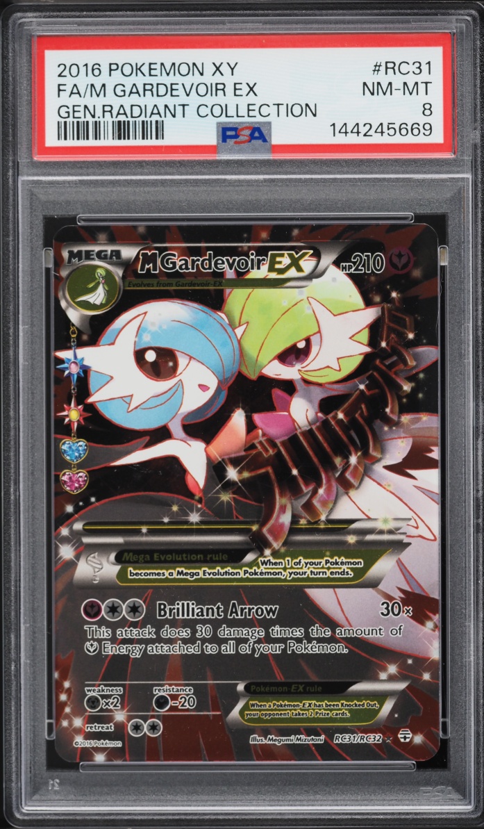 2016 Pokemon XY Generations Radiant Collection Full Art M Gardevoir EX #RC31 PSA 8 NM-MT