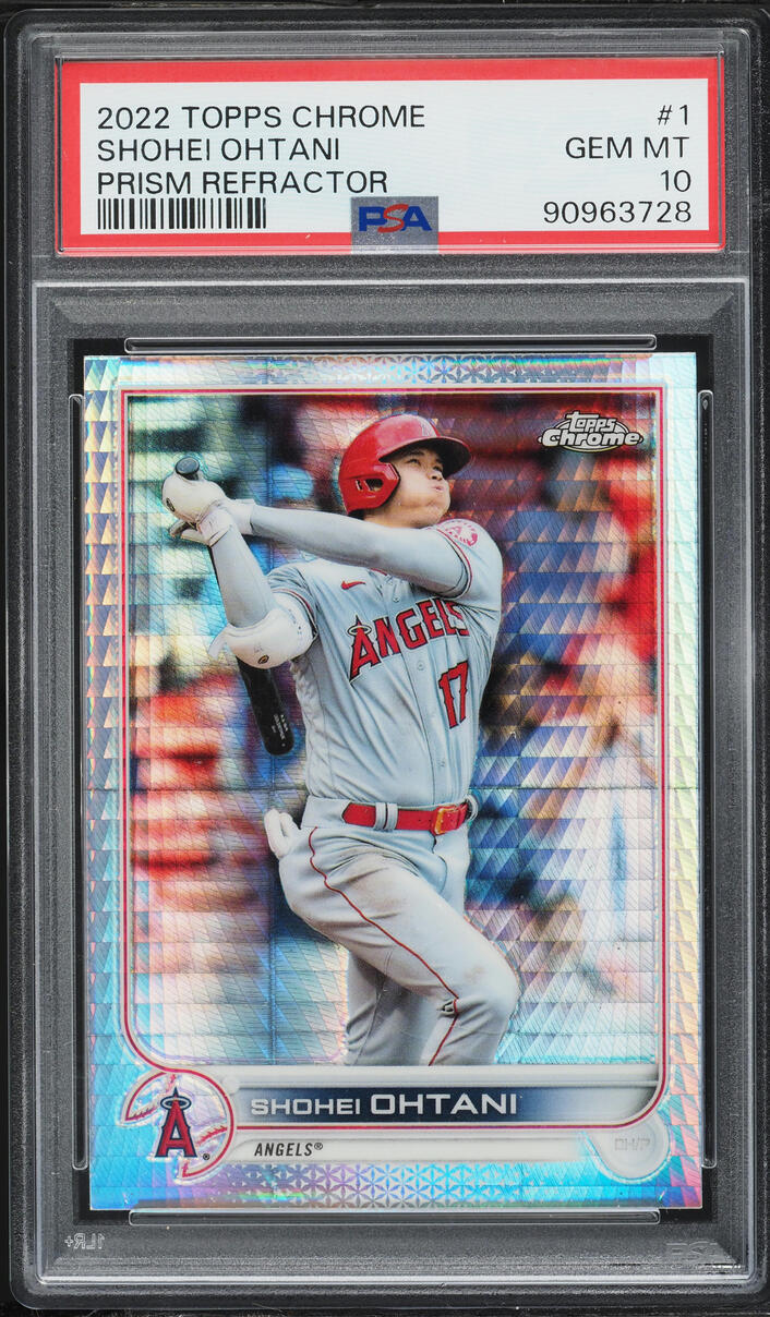 2022 Topps Chrome Prism Refractor Shohei Ohtani #1 PSA 10 GEM MINT