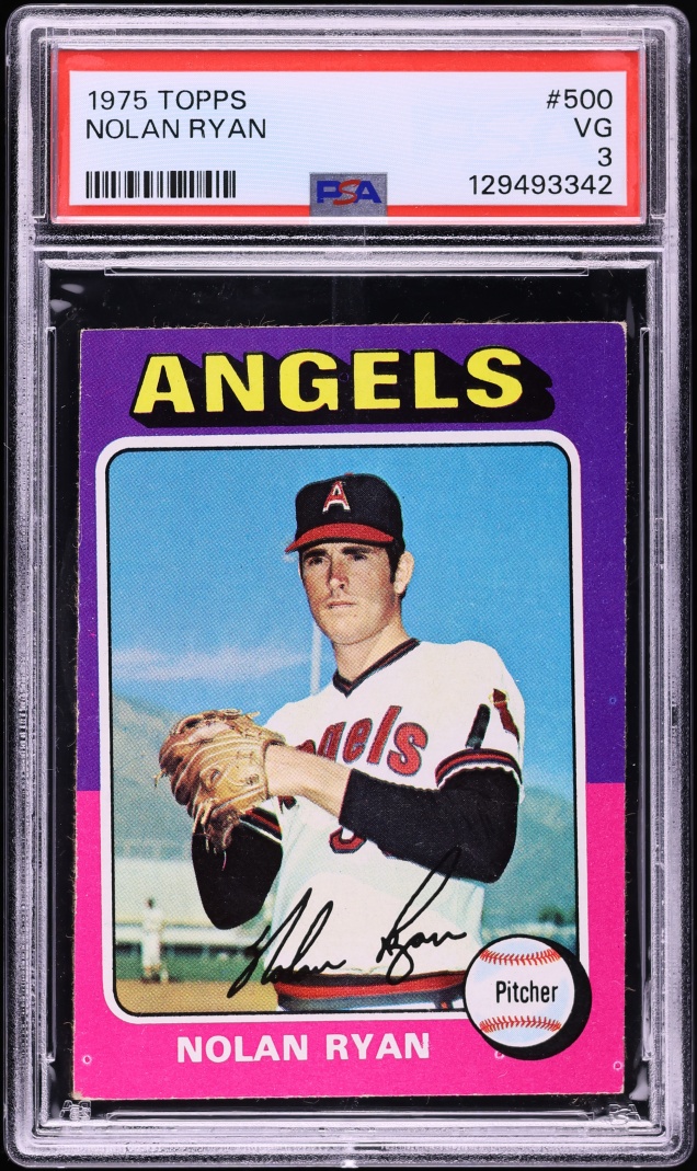 1975 Topps Nolan Ryan #500 PSA 3 VG