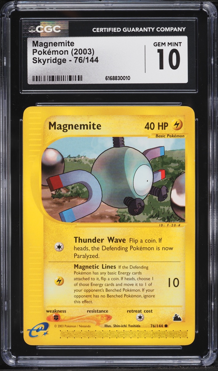 2003 Pokemon Skyridge Magnemite #76 CGC 10 GEM MINT