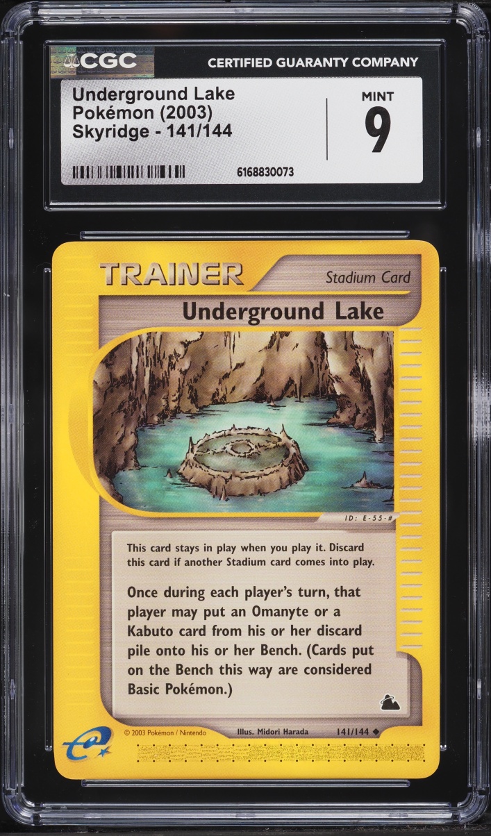 2003 Pokemon Skyridge Underground Lake #141 CGC 9 MINT