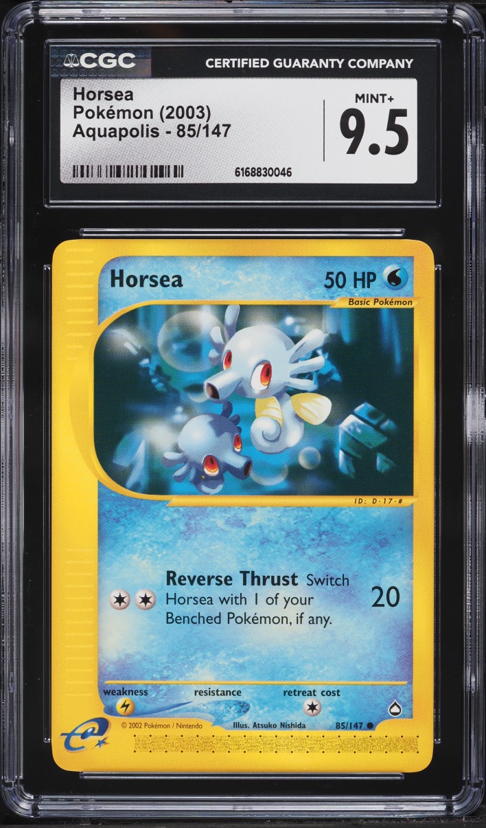 2003 Pokemon Aquapolis Horsea #85 CGC 9.5 MINT+