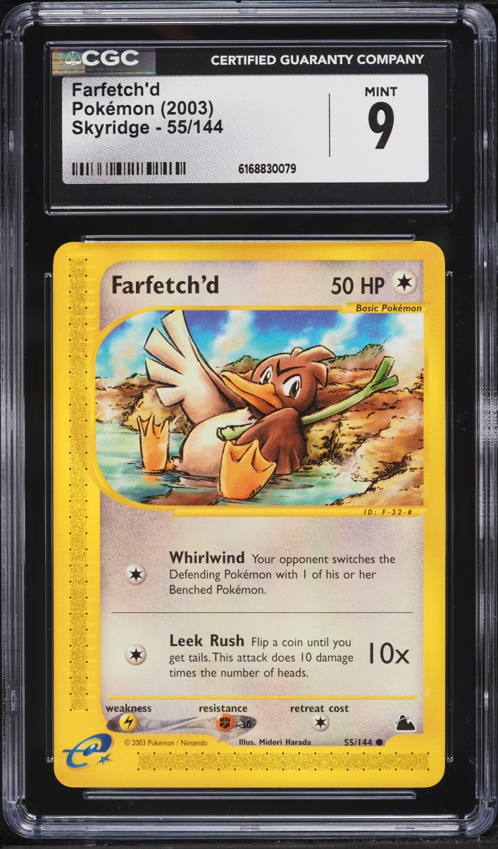 2003 Pokemon Skyridge Farfetch'd #55 CGC 9 MINT
