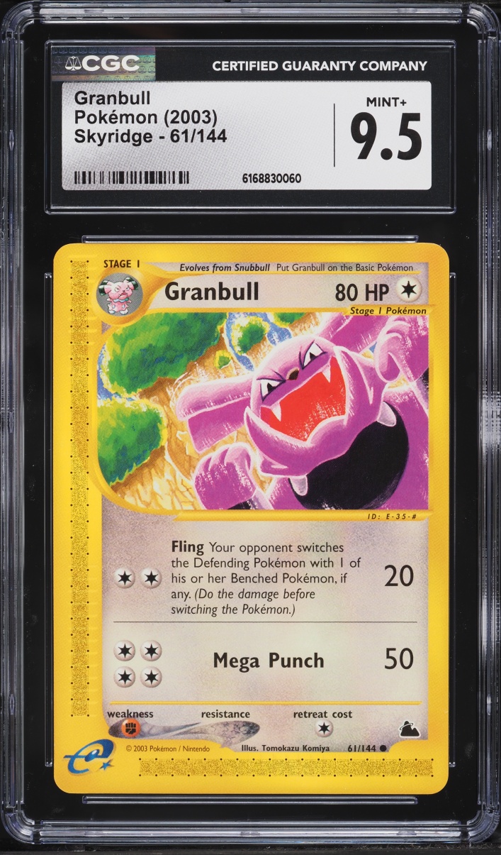 2003 Pokemon Skyridge Granbull #61 CGC 9.5 MINT+