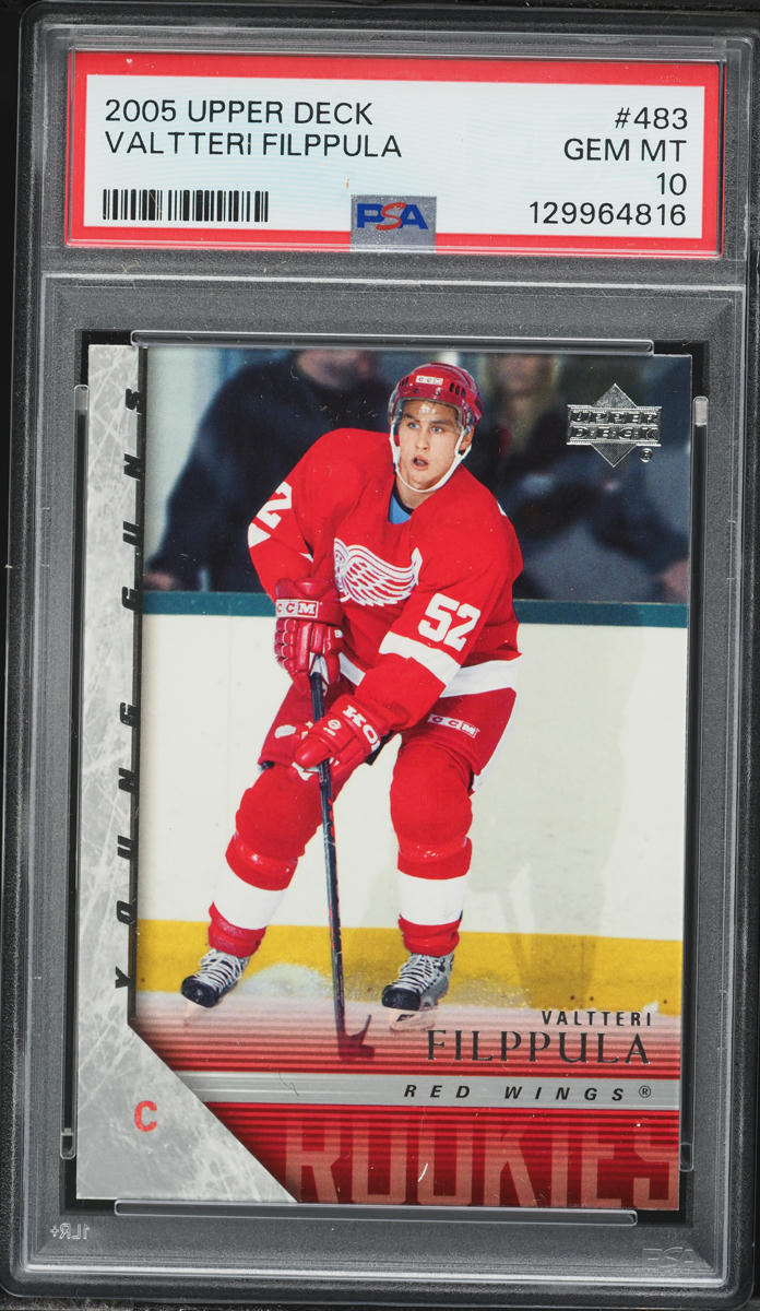2005 Upper Deck Valtteri Filppula ROOKIE #483 PSA 10 GEM MINT