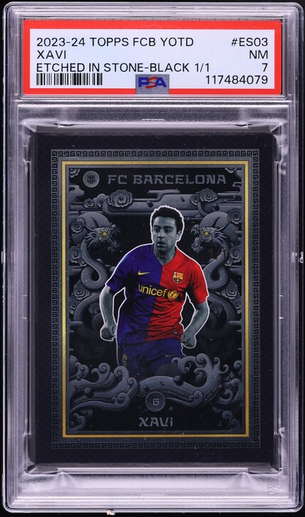 2012 Panini FC Barcelona Xavi #105 PSA 9 MINT on Fanatics Collect