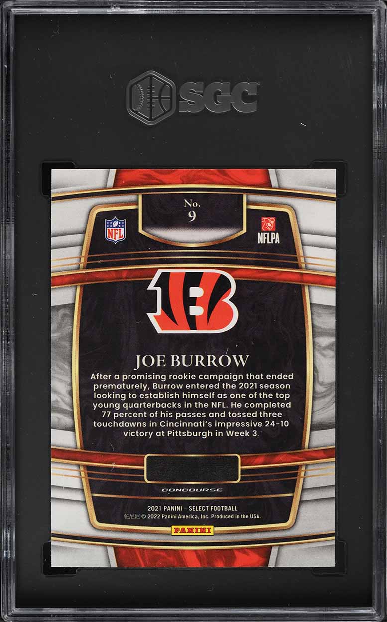 2021 Select Concourse Joe Burrow #9 SGC 10 GEM MINT