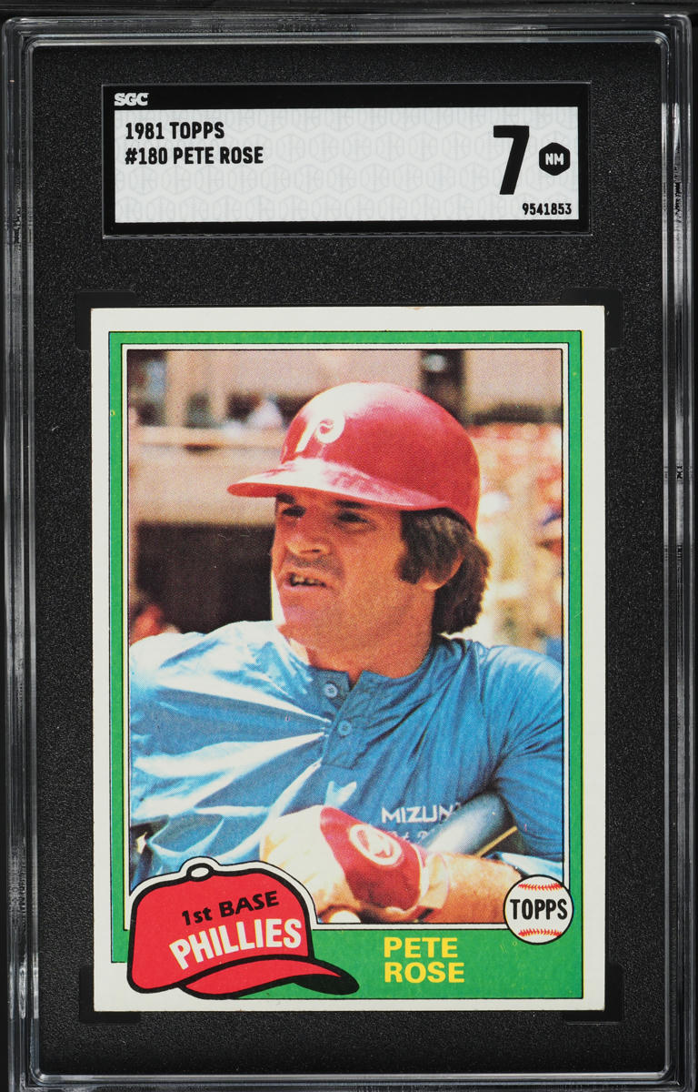 1981 Topps Pete Rose #180 SGC 7 NRMT