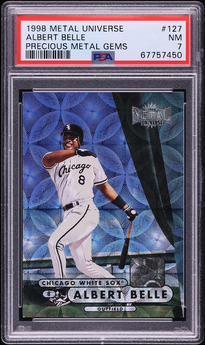 1998 Metal Universe Precious Metal Gems PMG Albert Belle /50 #127 PSA 7 NRMT