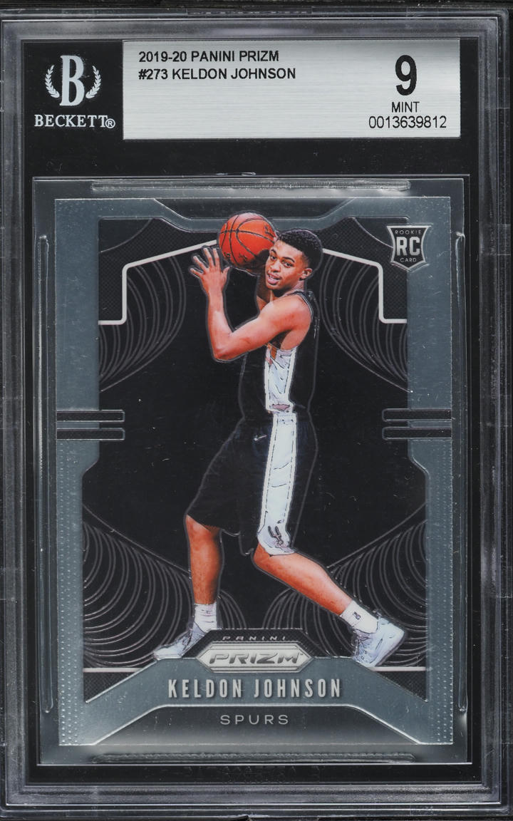 2019 Panini Prizm Keldon Johnson ROOKIE #273 BGS 9 MINT