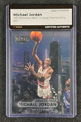 1997 Metal Universe Championship Hardware Michael Jordan #5 PSA 10