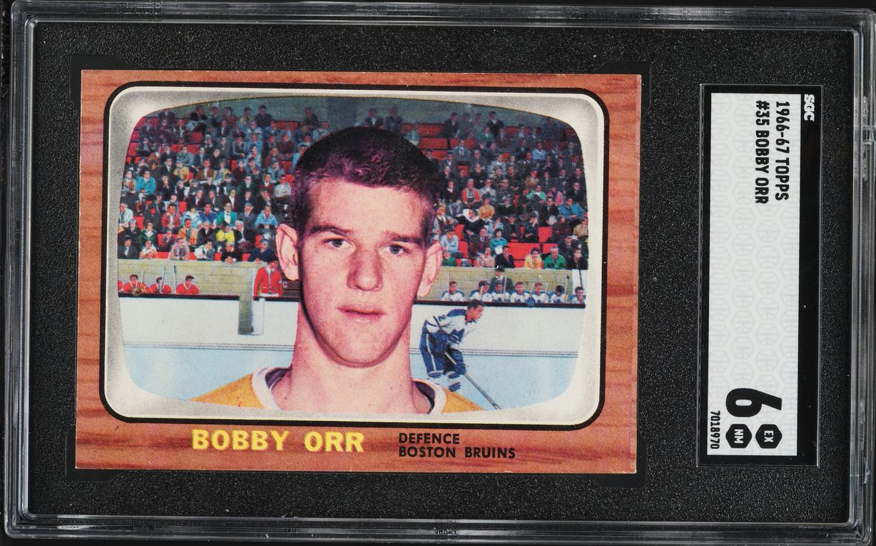 1966 Topps Hockey Bobby Orr ROOKIE #35 SGC 6 EXMT