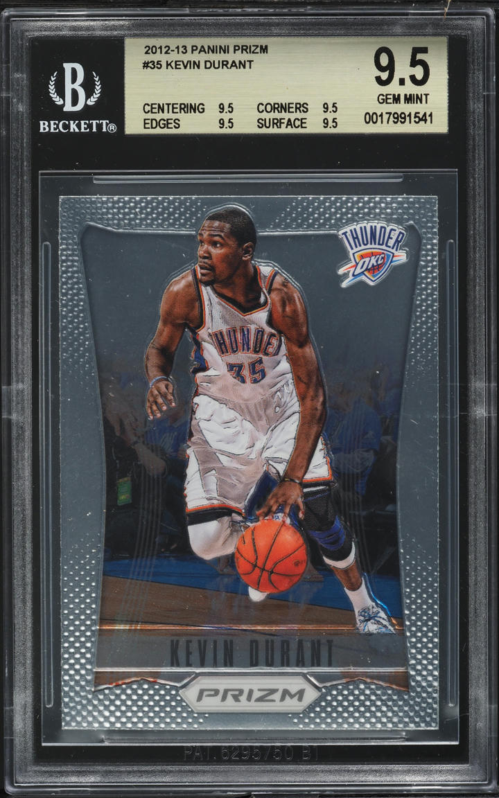 2012 Panini Prizm Kevin Durant #35 BGS 9.5 GEM MINT