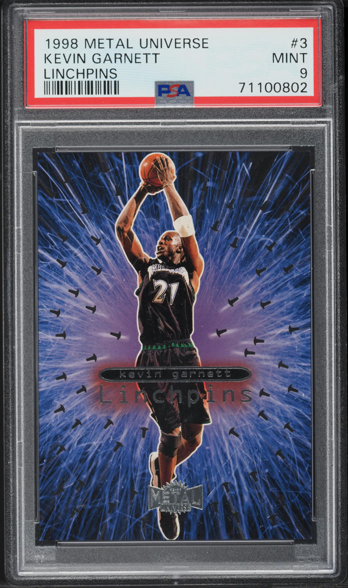 1998 Metal Universe Linchpins Kevin Garnett #3 PSA 9 MINT