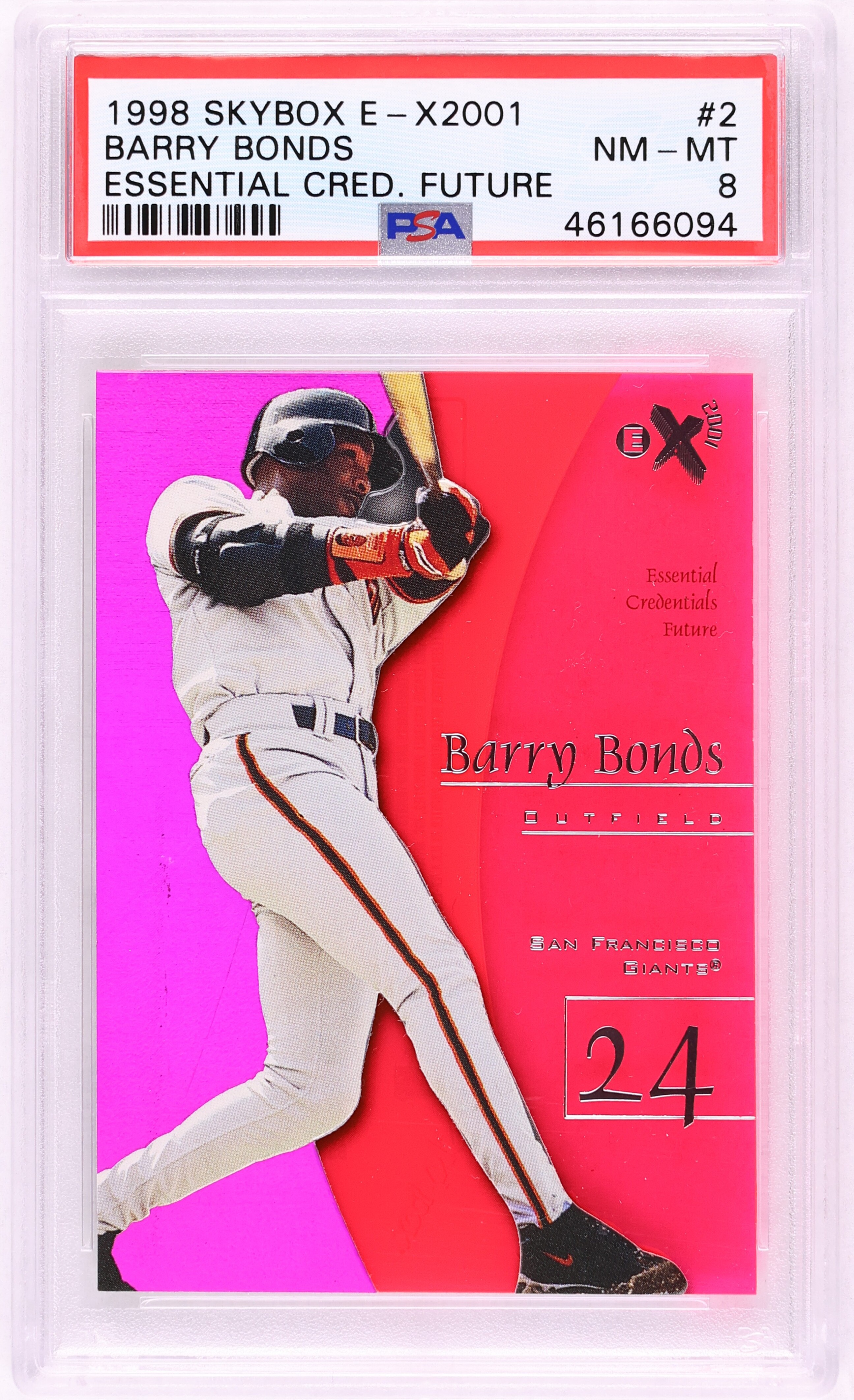 1998 Skybox E-X2001 Essential Credentials Future Barry Bonds /99