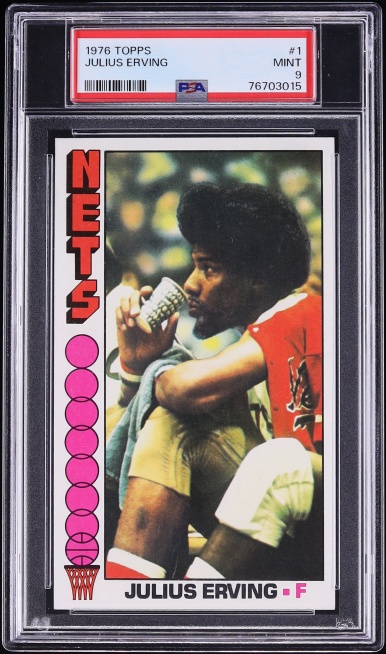 1976 Topps Basketball Julius Erving #1 PSA 9 MINT (PWCC-A) - Photo 1