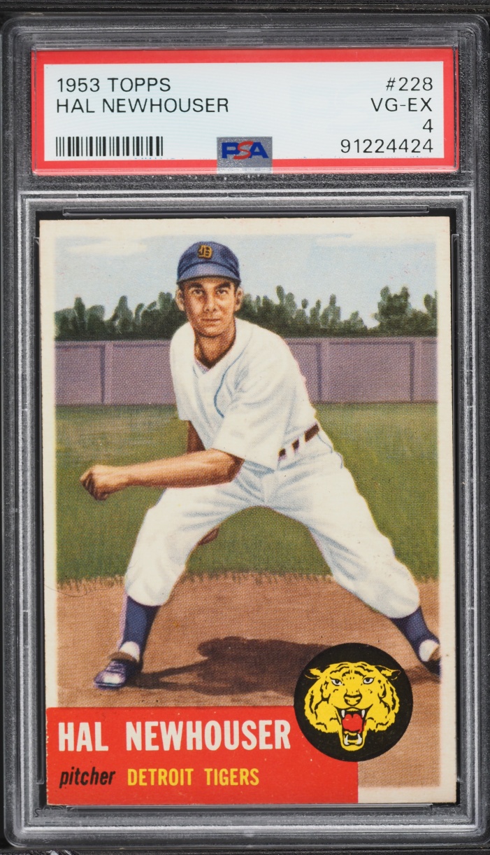 1953 Topps Hal Newhouser SHORT PRINT #228 PSA 4 VGEX