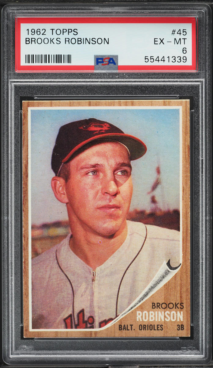 1962 Topps Brooks Robinson #45 PSA 6 EXMT