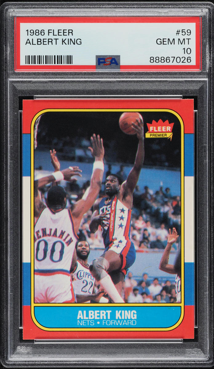 1986 Fleer Basketball Albert King #59 PSA 10 GEM MINT