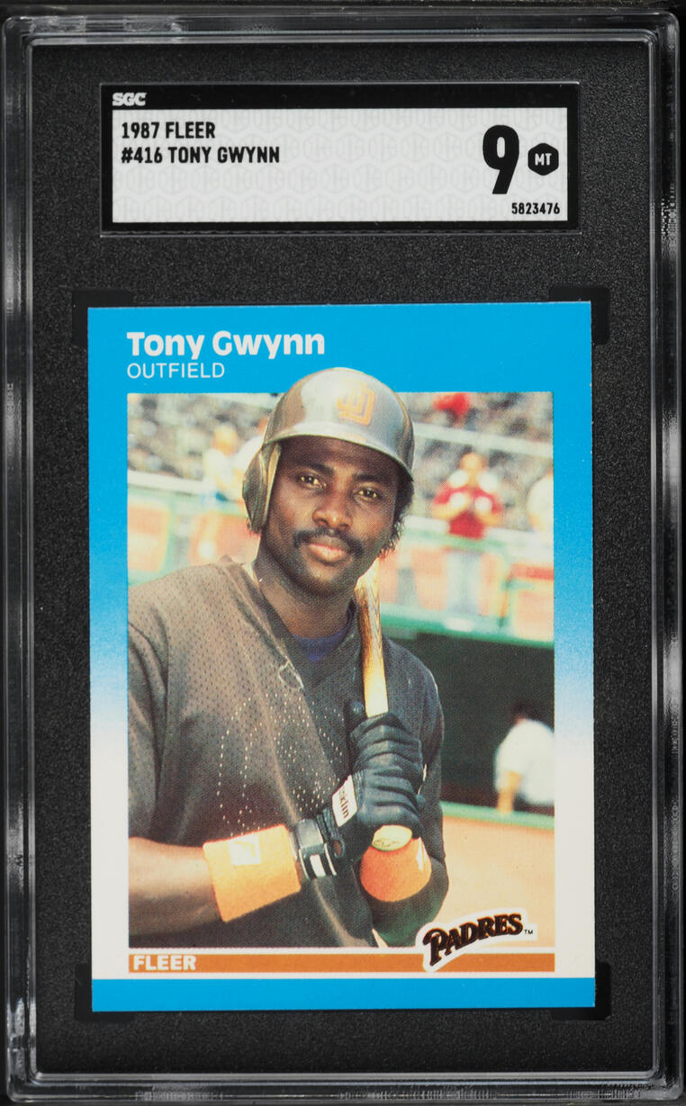 1987 Fleer Tony Gwynn #416 SGC 9 MINT