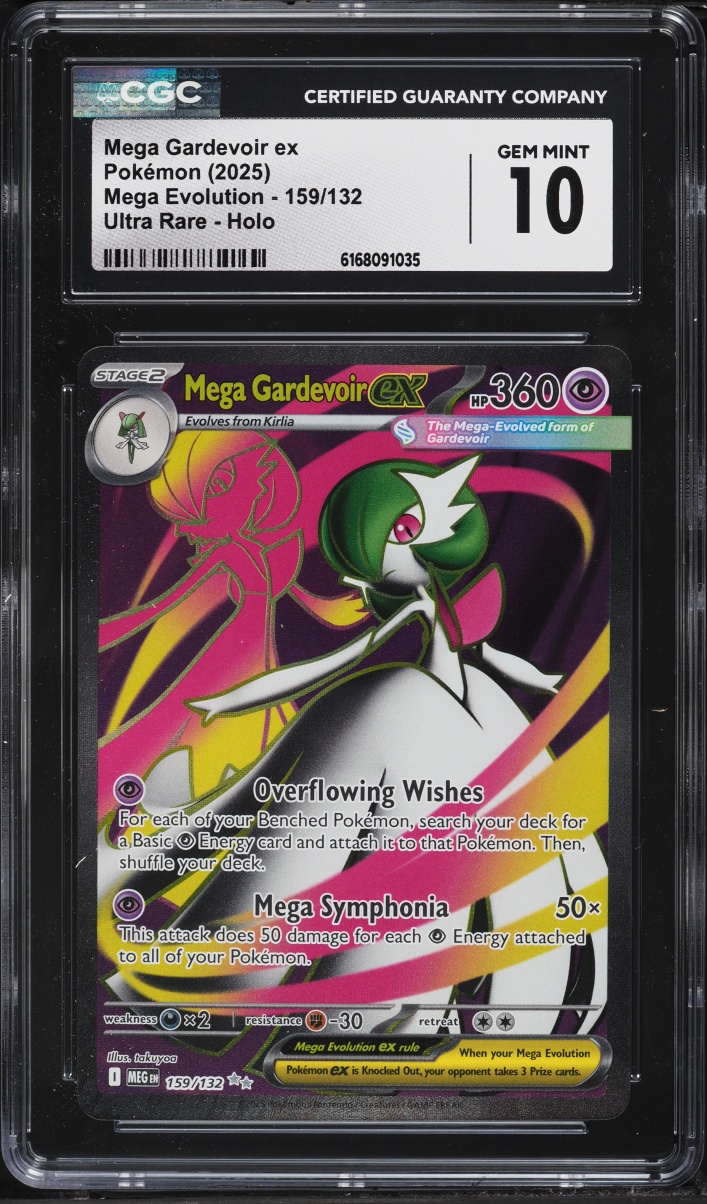 2025 Pokemon Mega Evolution Full Art Mega Gardevoir ex #159 CGC 10 GEM MINT