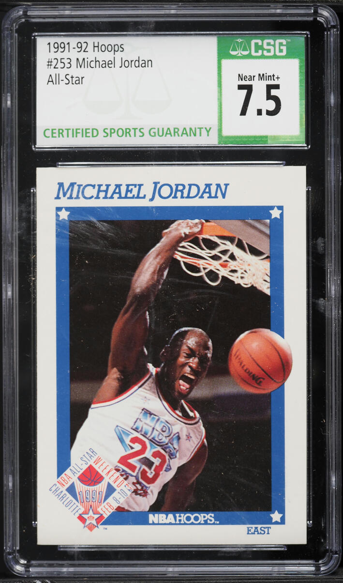 1991 Hoops All Star Michael Jordan #253 CSG 7.5 NRMT+