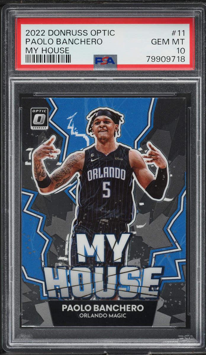 2022 Donruss Optic My House! Paolo Banchero ROOKIE #11 PSA 10 GEM MINT