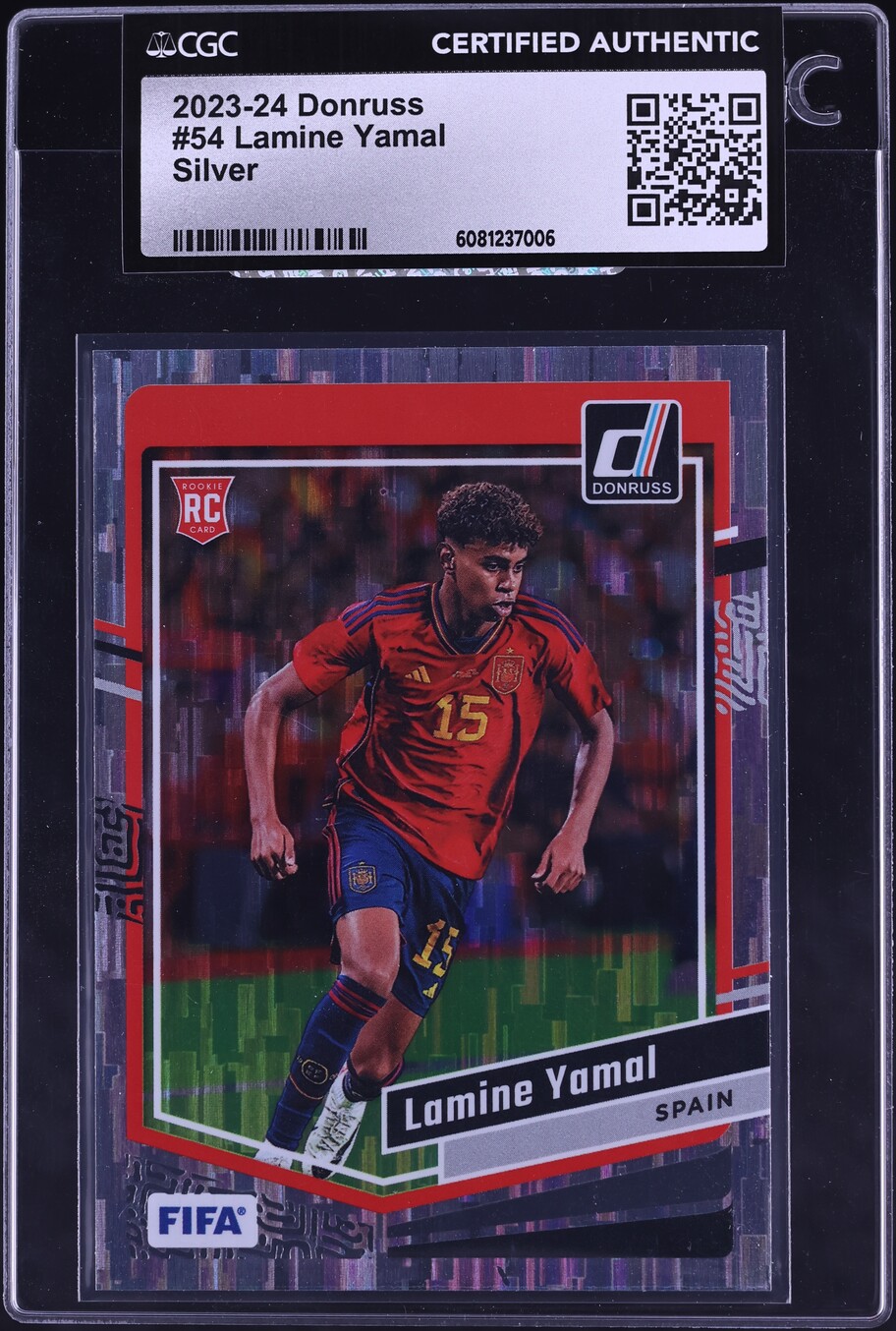2023 Donruss Silver Lamine Yamal ROOKIE #54 CGC AUTH