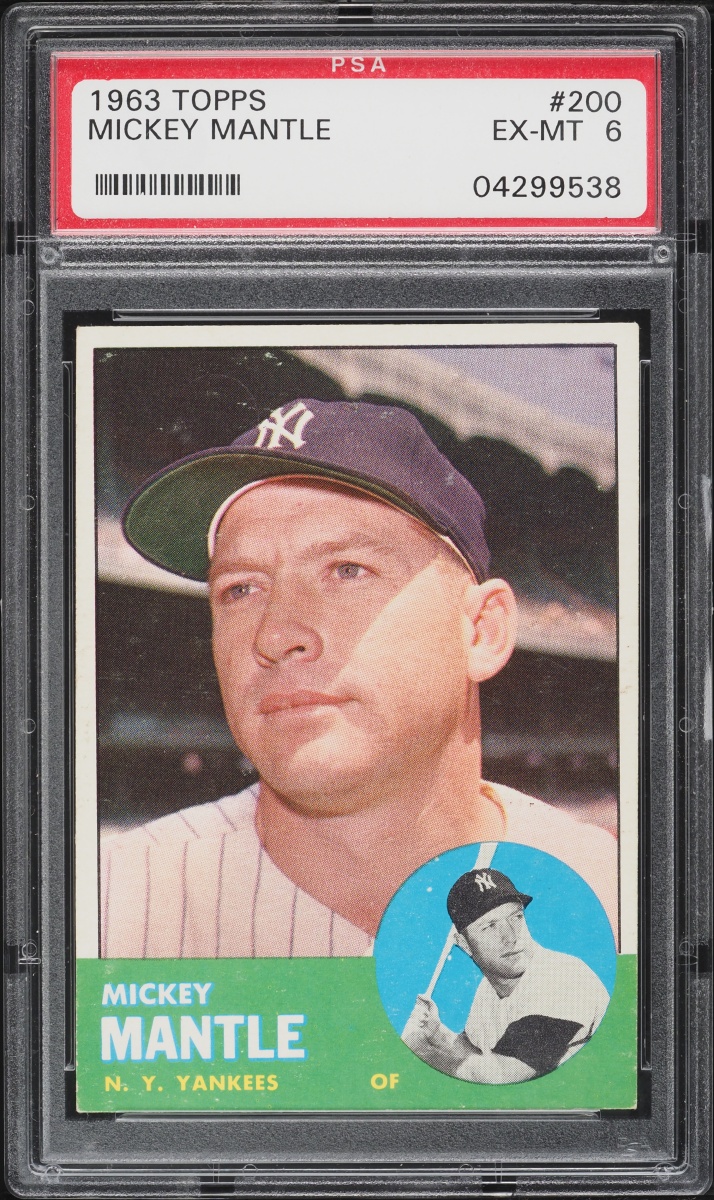 1963 Topps Mickey Mantle #200 PSA 6 EXMT