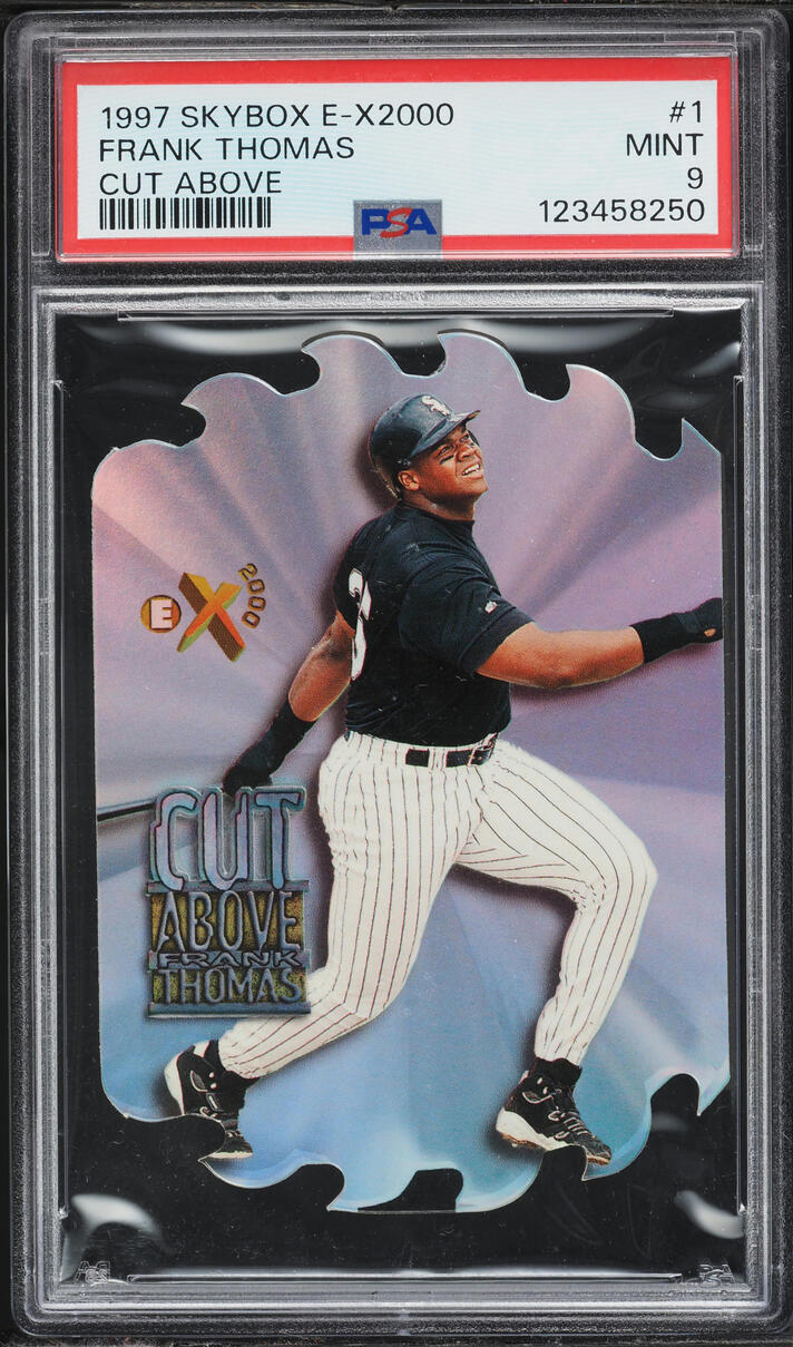 1997 Skybox E-X2000 Cut Above Die-Cut Frank Thomas #1 PSA 9 MINT - Photo 1