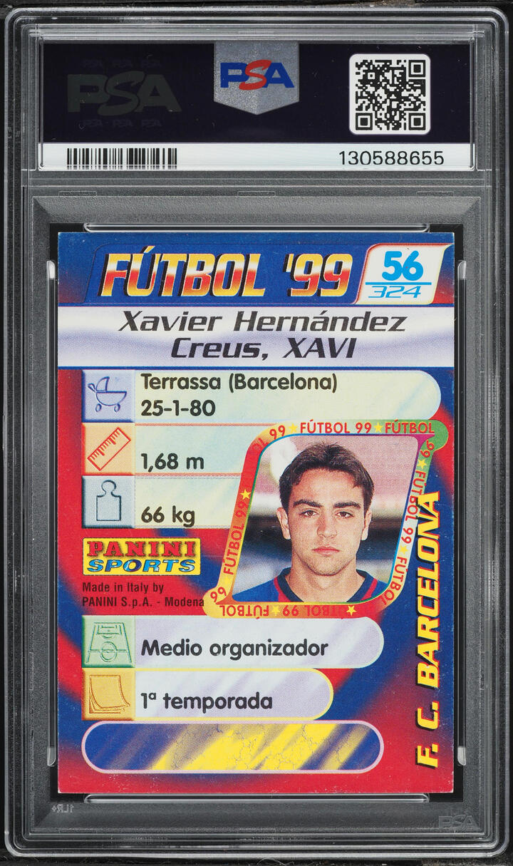 1998 Panini Futbol Xavier Hernandez ROOKIE #56 PSA 5 EX - Photo 2