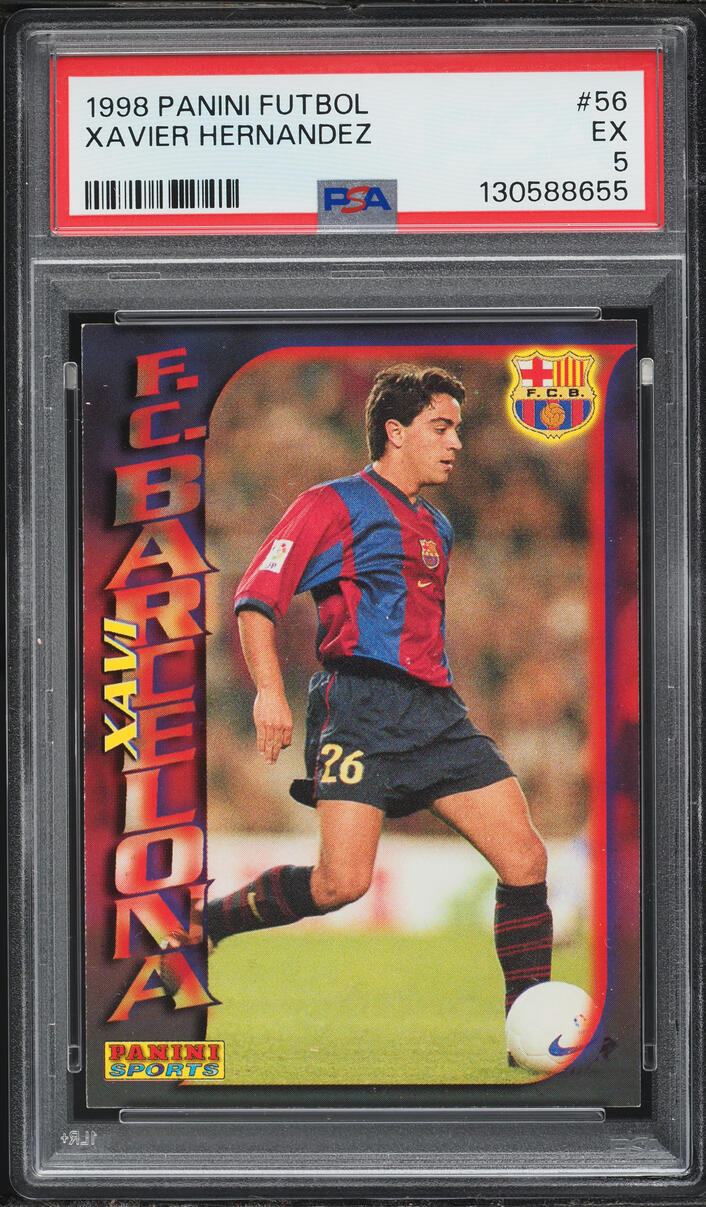 1998 Panini Futbol Xavier Hernandez ROOKIE #56 PSA 5 EX - Photo 1