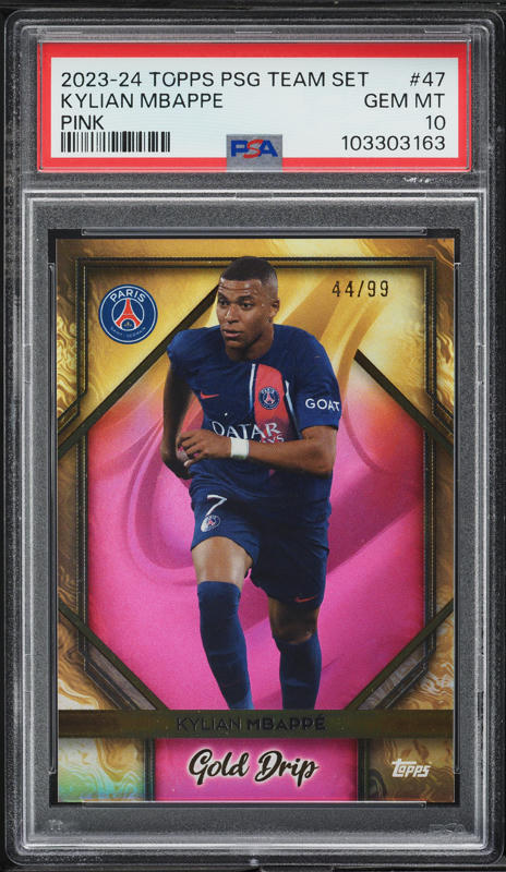 2018 Donruss Optic Kylian Mbappe ROOKIE #53 PSA 10 GEM MINT on