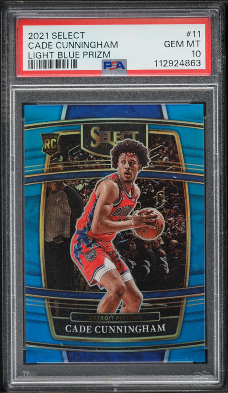 2021 Select Silver Prizm Cade Cunningham ROOKIE PATCH AUTO /199