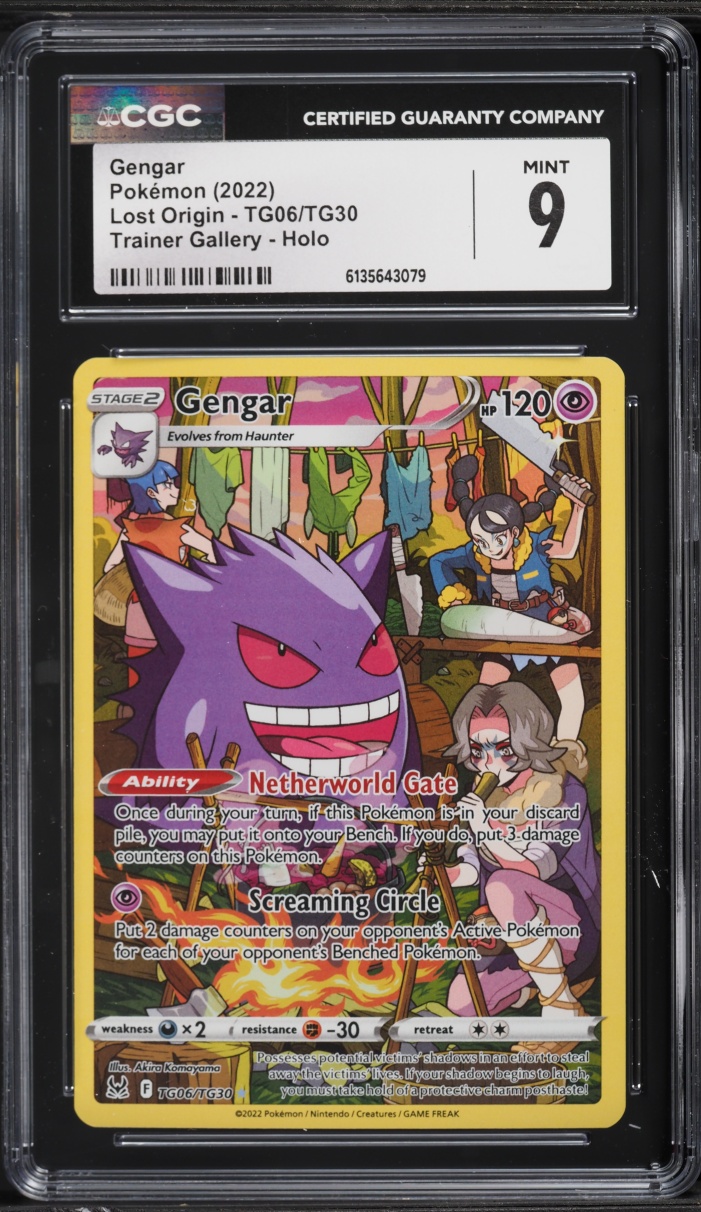 2022 Pokemon Sword & Shield Lost Origin CHR Gengar #TG06 CGC 9 MINT
