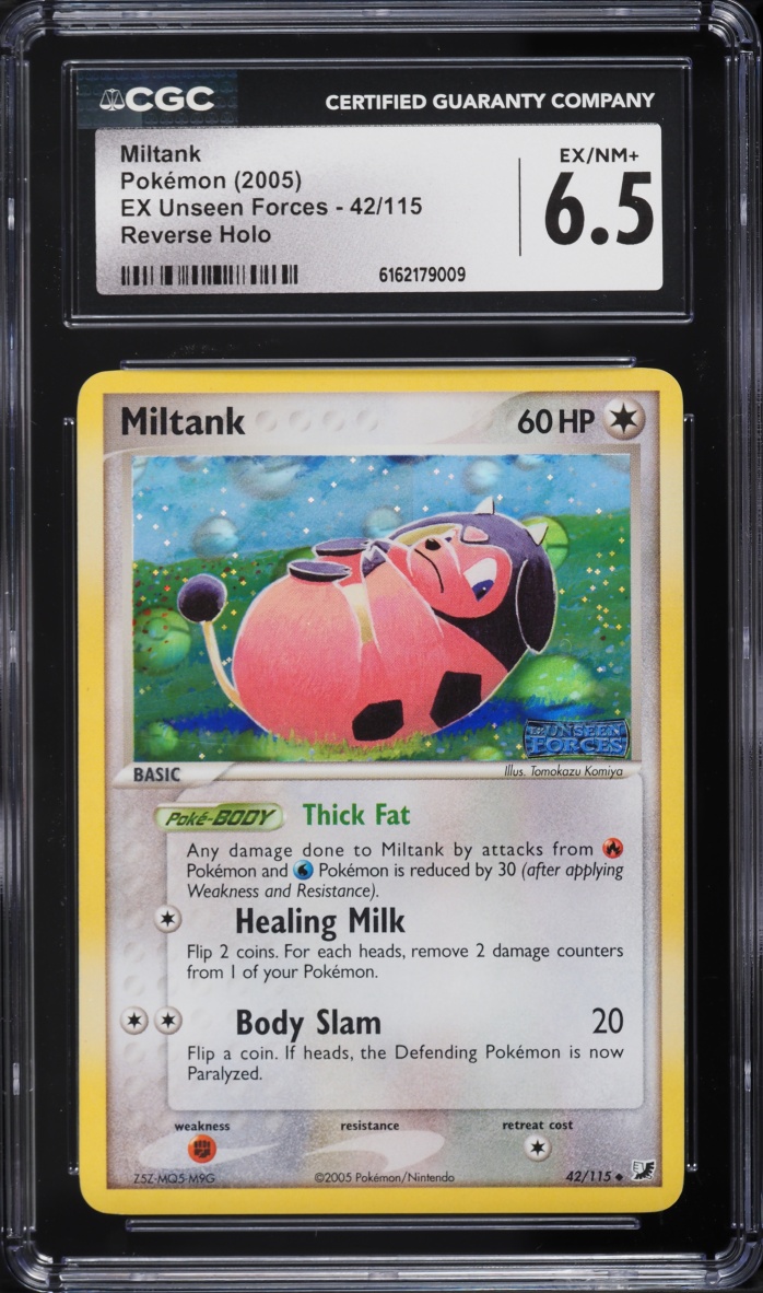 2005 Pokemon EX Unseen Forces Reverse Holo Miltank #42 CGC 6.5 EXMT+