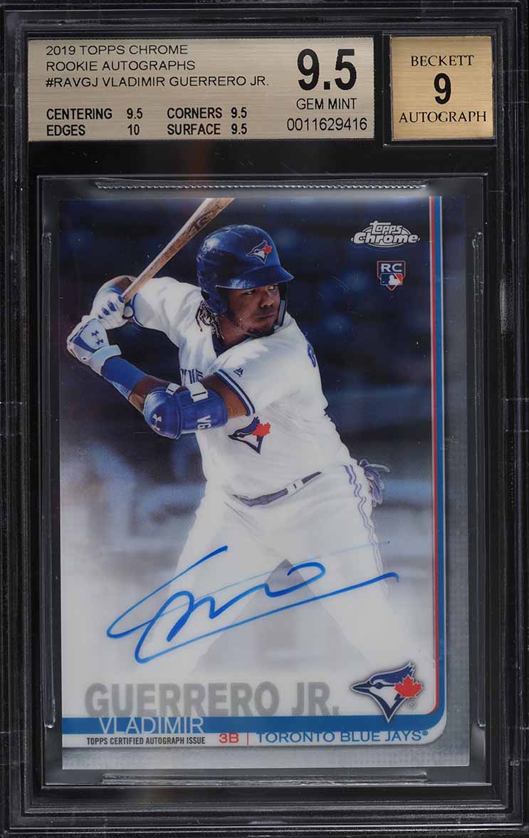 2019 Topps Chrome Refractor Vladimir Guerrero Jr. ROOKIE AUTO /499