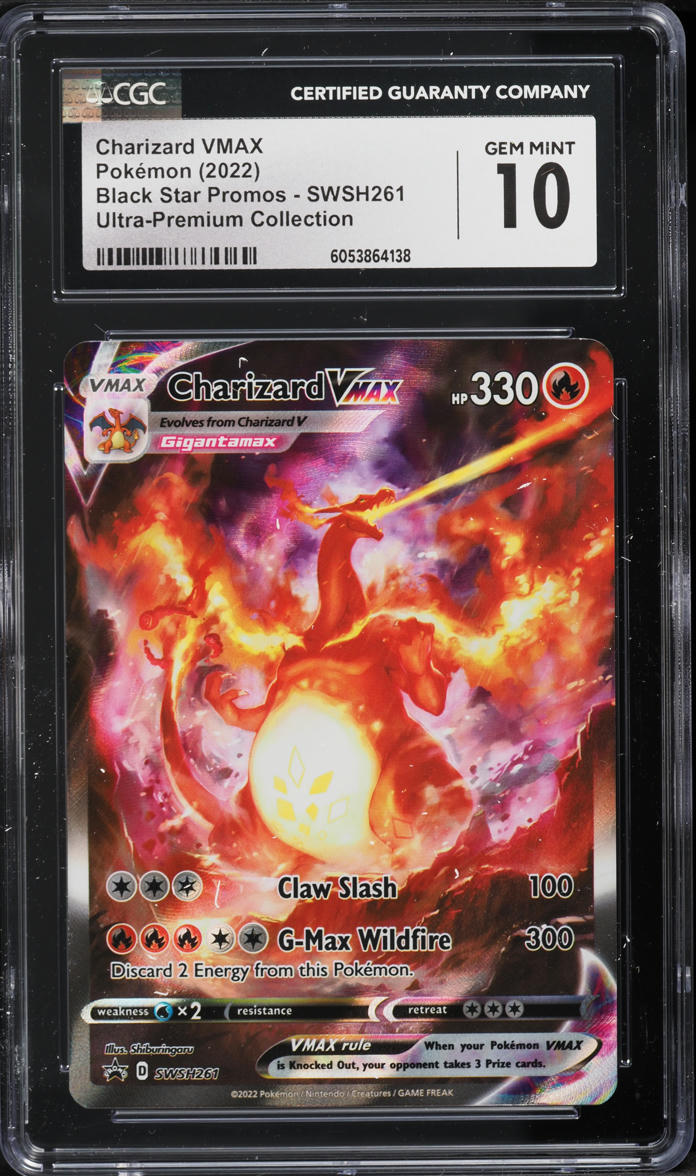 2022 Pokemon SWSH Black Star Promo Ultra Premium Charizard VMAX #SWSH261 CGC 10
