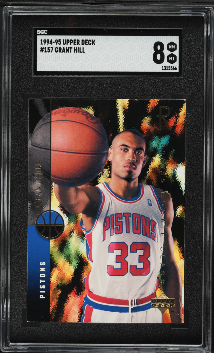 1994 Upper Deck Basketball Grant Hill ROOKIE #157 SGC 8 NM-MT