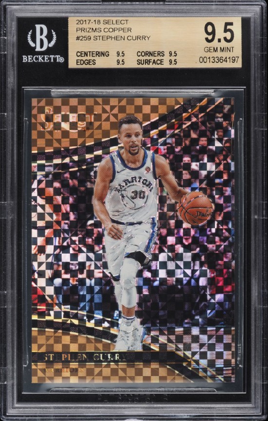 2017 Select Courtside Copper Prizm Stephen Curry /49 #259 BGS 9.5 GEM MINT - Photo 1